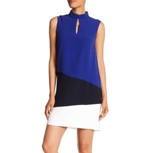 Lands' End Canvas Keyhole Colorblock Dress